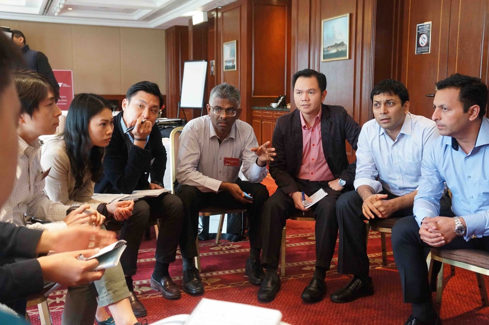 GIFT group discussion in the conference hall